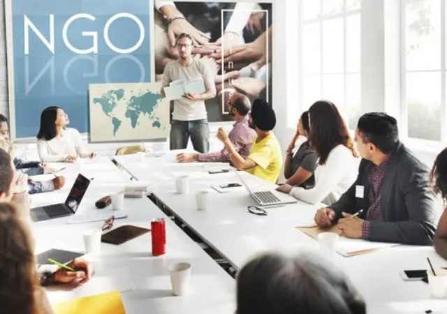 Team meeting of a social organisation