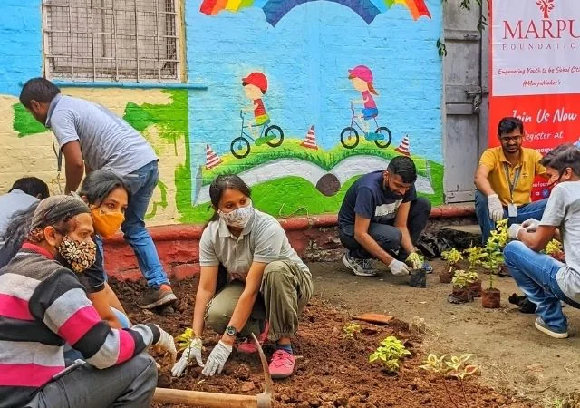 Community gardening activity